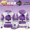 Bloomington Bison Hockey Fights Cancer 2025 Hoodie