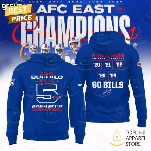 Buffalo Bills 2024-2025 AFC East Division Champions Hoodie
