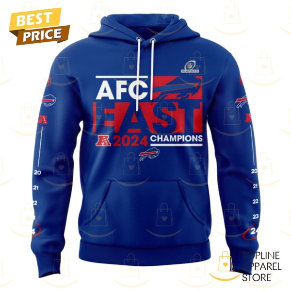 Buffalo Bills 2024-2025 AFC East Division Champions Hoodie - Blue - Image 2