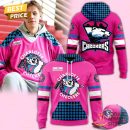 Charlotte Checkers Neon Night Hoodie - Pink