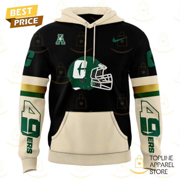 Charlotte 49ers Football Logo Design Hoodie - Image 2