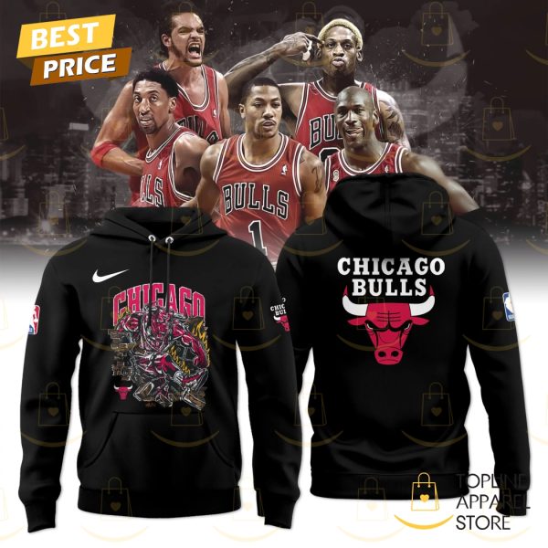 Chicago Bulls x Warren Lotas Design Hoodie - Black