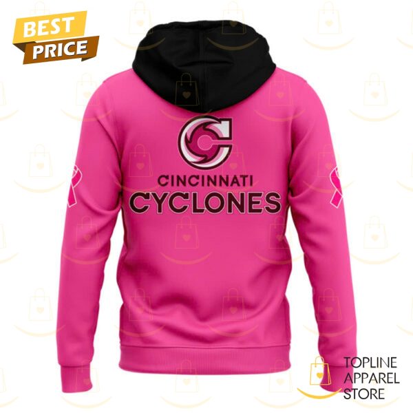 Cincinnati Cyclones X 2025 Pink In The Rink Hoodie - Image 3