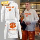 Clemson Tigers Basketball Nothing Easy Hoodie - White