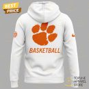 Clemson Tigers Basketball Nothing Easy Hoodie - White