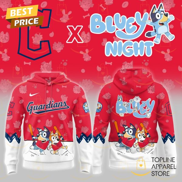 Cleveland Guardians x 2025 Bluey Night Hoodie