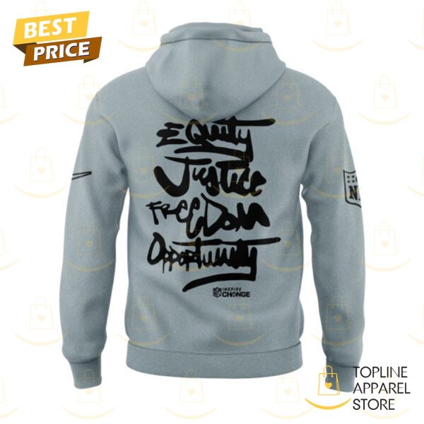 Coach Antonio Pierce Be A Change Maker Las Vegas Raiders Hoodie - Image 3