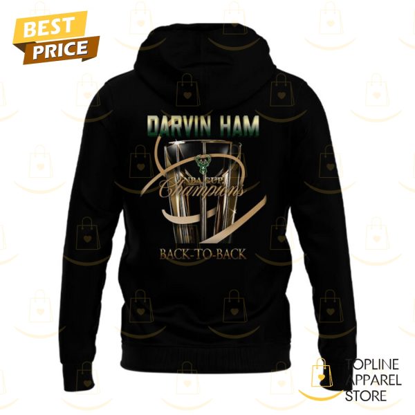 Coach Darwin Ham Champions NBA Milwaukee Bucks Hoodie - Image 3