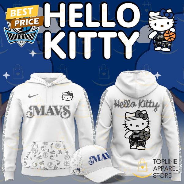 Dallas Mavericks x Hello Kitty Hoodie - Grey x White