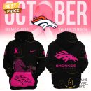 Denver Broncos 2024-2025 Crucial Catch Waffle Hoodie - Pink
