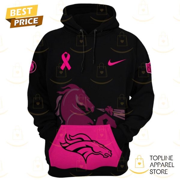 Denver Broncos 2024-2025 Crucial Catch Waffle Hoodie - Pink - Image 3