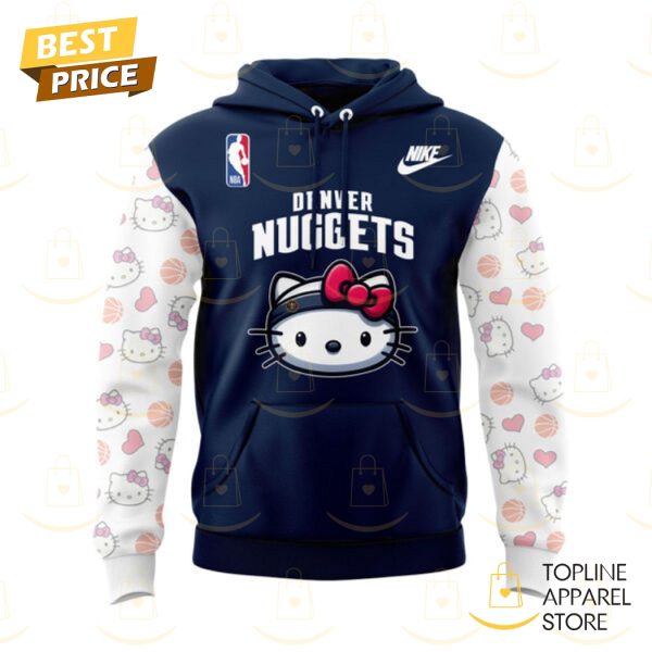 Denver Nuggets Basketball x Hello Kitty Logo Hoodie - Image 2