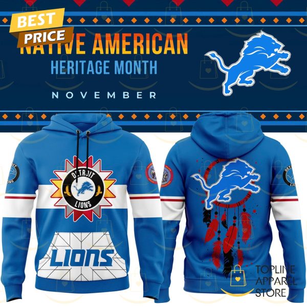 Detroit Lions 2024-2025 Native American Heritage Month Hoodie