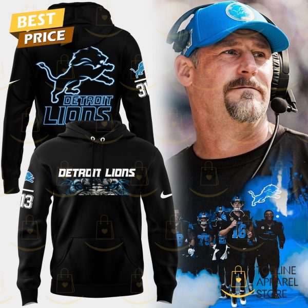 Detroit Lions 313 Design Logo Hoodie - Black