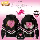 Detroit Lions 2025 Valentine Game Day Hoodie