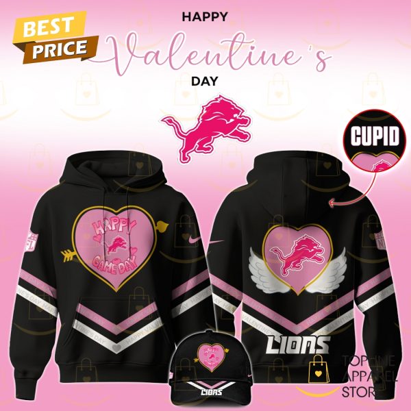 Detroit Lions 2025 Valentine Game Day Hoodie