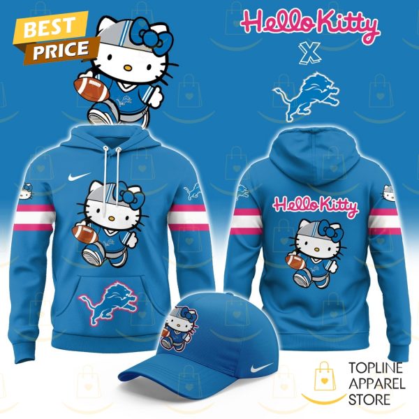 Detroit Lions x Hello Kitty Logo Hoodie - Blue