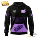 Detroit Red Wings x Hockey Fights Cancer 2024-2025 Hoodie
