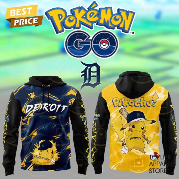 Detroit Tigers Po kemon Go Pi kachu 2025 Hoodie