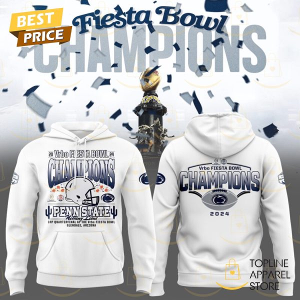 Fiesta Bowl Champions Penn State Nittany Lions 2024-2025 Hoodie - White