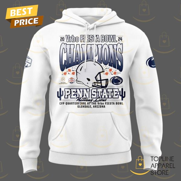 Fiesta Bowl Champions Penn State Nittany Lions 2024-2025 Hoodie - White - Image 2