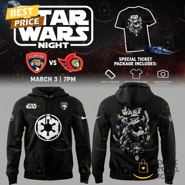 Florida Panthers x Star Wars Night Hoodie - Black