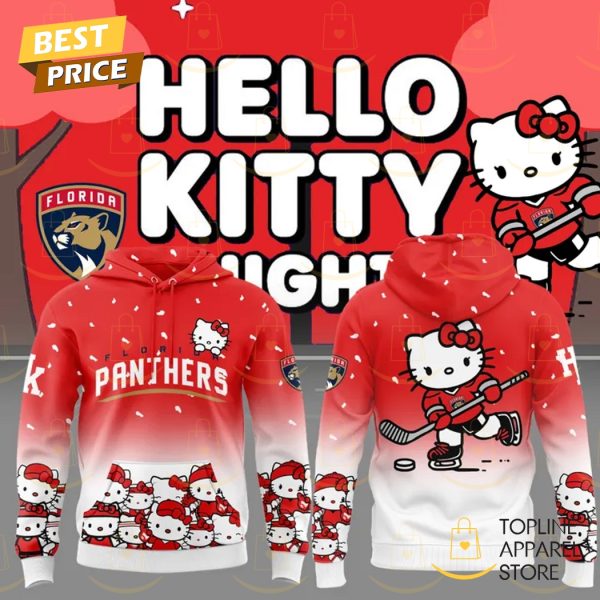 Florida Panthers x Hello Kitty Night 2025 Hoodie - Red