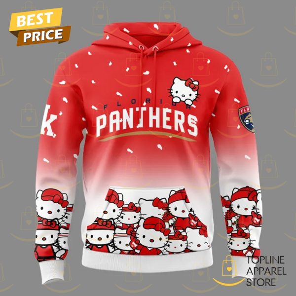 Florida Panthers x Hello Kitty Night 2025 Hoodie - Red - Image 2