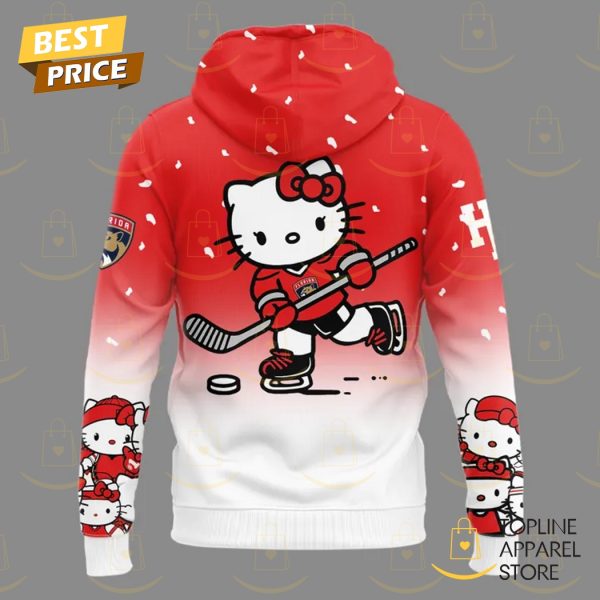 Florida Panthers x Hello Kitty Night 2025 Hoodie - Red - Image 3