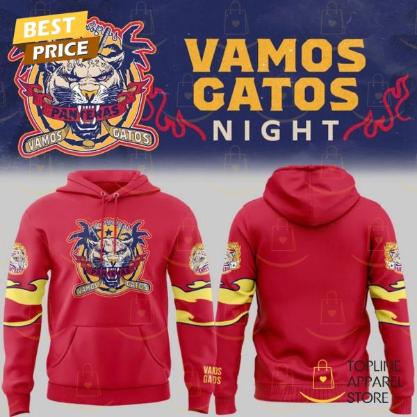 Florida Panthers x Vamos Gatos Night Hoodie - Red