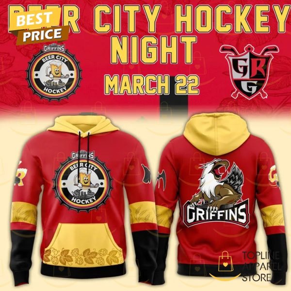 Grand Rapids Griffins x Beer City Hockey Night Hoodie