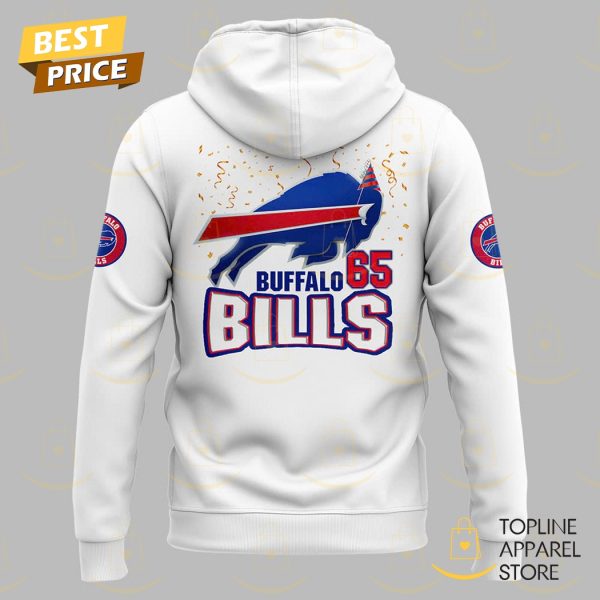 Happy Birthday To The Buffalo Bills 65th Hoodie - Image 3