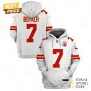 Harrison Butker Kansas City Chiefs Hoodie - White