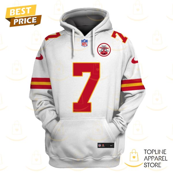 Harrison Butker Kansas City Chiefs Hoodie - White - Image 3