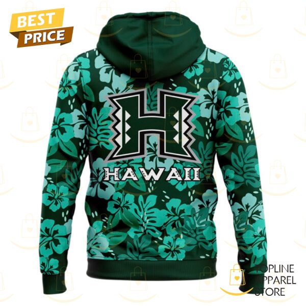 Hawaii Rainbow Warriors Basketball Design Hoodie - Image 3