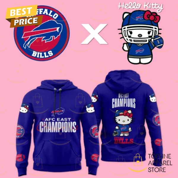 Hello Kitty x Buffalo Bills 2024-2025 AFC Champions Hoodie