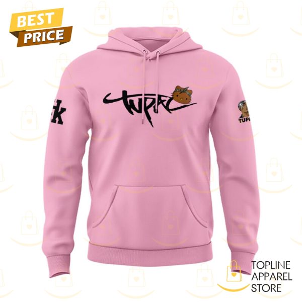 Hello Kitty x Tupac Shakur Pink Design Hoodie - Image 2