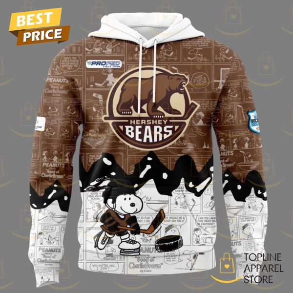 Hershey Bears x Peanuts Night 75th Anniversary Hoodie - Image 2
