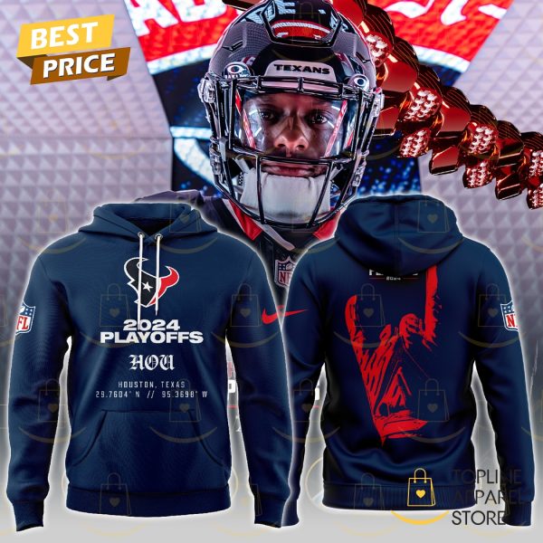 Houston Texans Playoffs 2024-2025 Design Hoodie