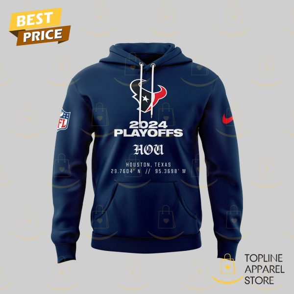 Houston Texans Playoffs 2024-2025 Design Hoodie - Image 2