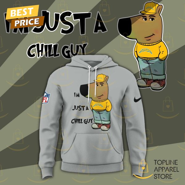 Im Just A Chill Guy Los Angeles Chargers Hoodie - Image 3