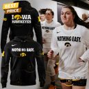 Iowa Hawkeyes 2025 Nothing Easy Hoodie - Black