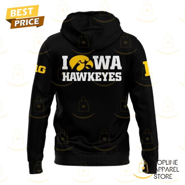 Iowa Hawkeyes 2025 Nothing Easy Hoodie - Black - Image 3