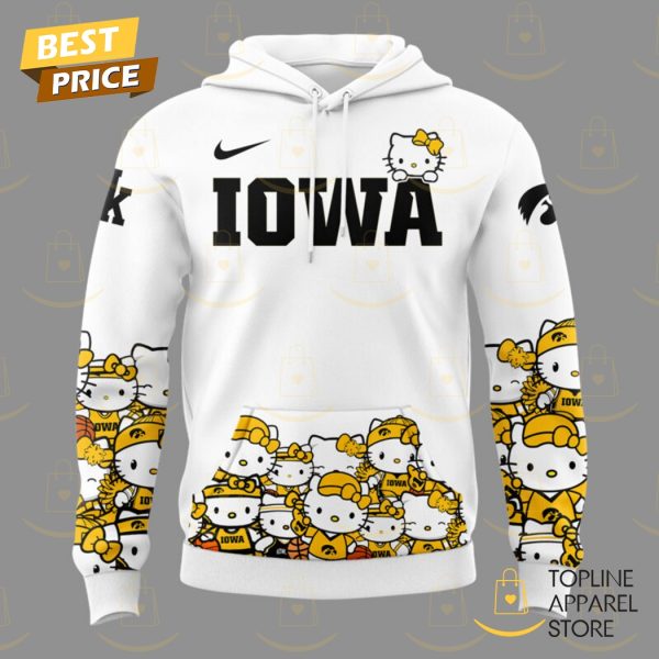 Iowa Hawkeyes Women Basketball x Hello Kitty Hoodie - Image 2