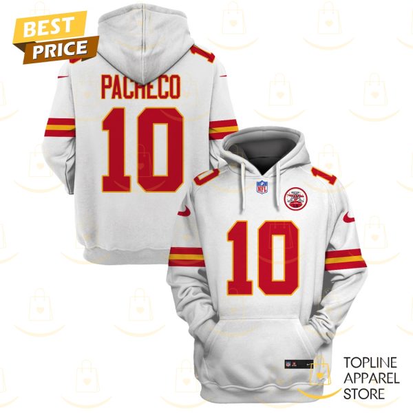 Isiah Pacheco Kansas City Chiefs Hoodie - White