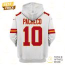 Isiah Pacheco Kansas City Chiefs Hoodie - White