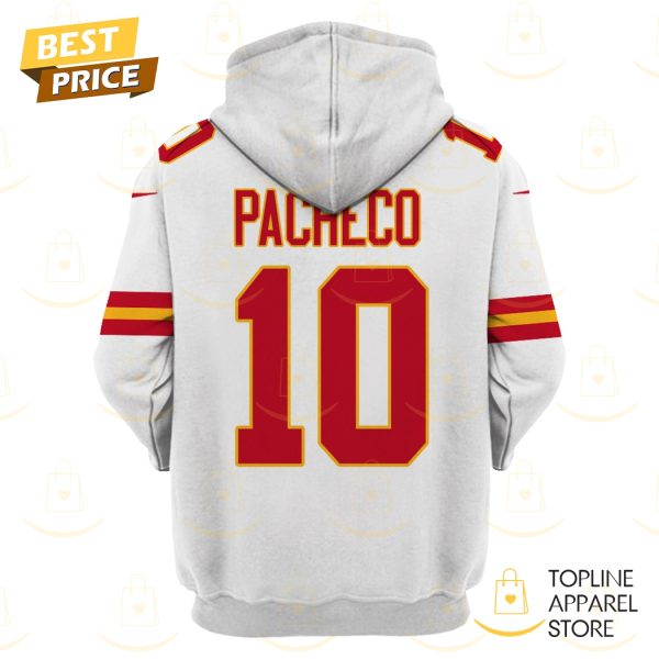 Isiah Pacheco Kansas City Chiefs Hoodie - White - Image 2