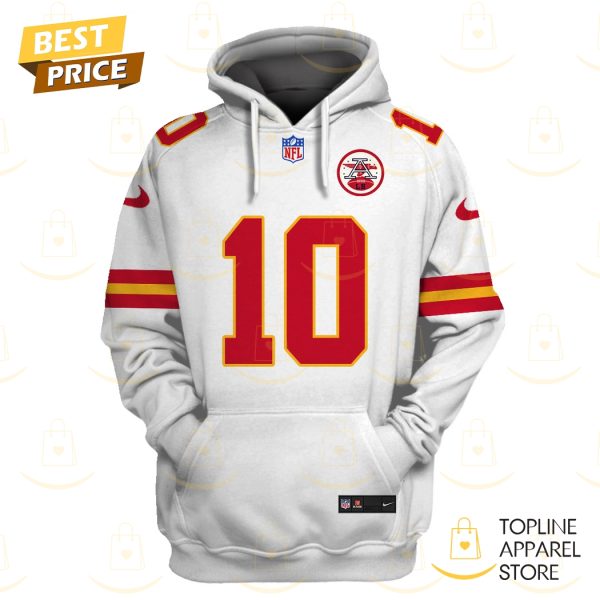Isiah Pacheco Kansas City Chiefs Hoodie - White - Image 3