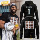 Jaylen Hurts Philadelphia Eagles Design Hoodie - Black