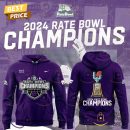 Kansas State Wildcats Football 2024-2025 Rate Bowl Champions Hoodie